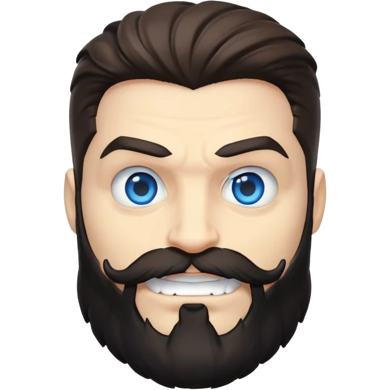 1boy, marvel rivals, venom. beard, blue eyes emoji