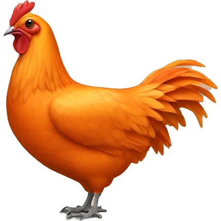 Küken in orange emoji
