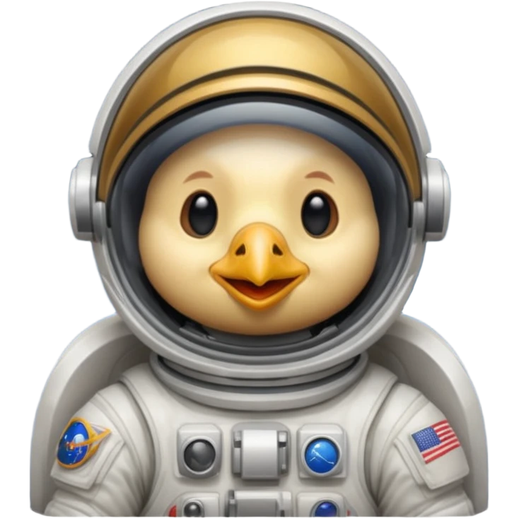 chicken astronaut emoji
