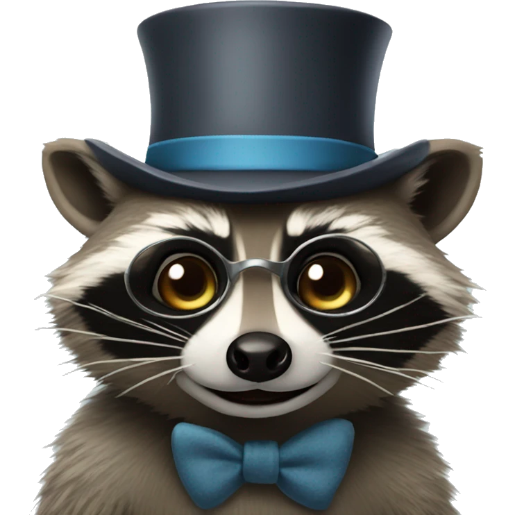 Raccoon with a monocle  emoji