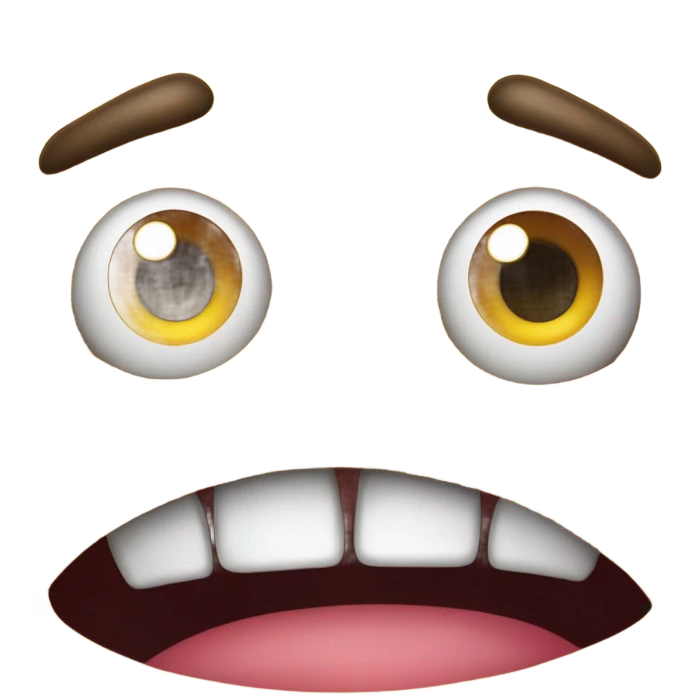 crazy looking emoji emoji