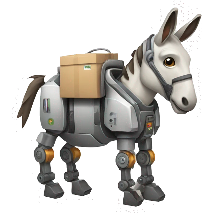 burro robot emoji