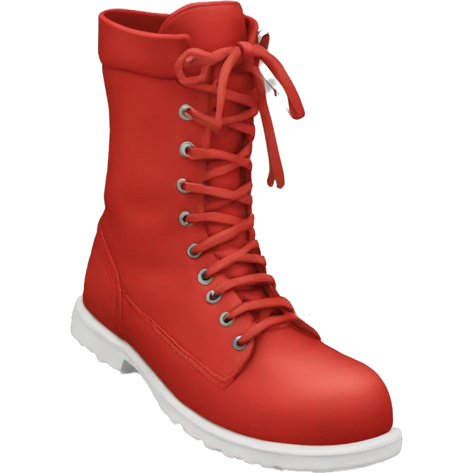 Footwear strong red emoji