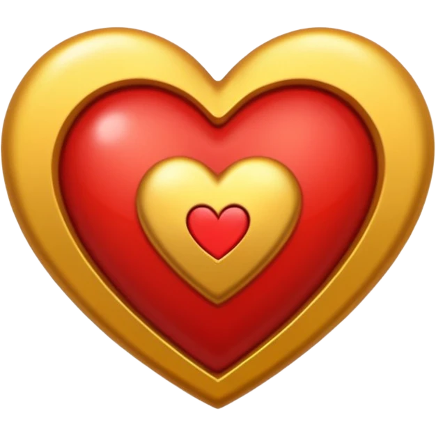 Un corazón y una letra P en el medio  emoji