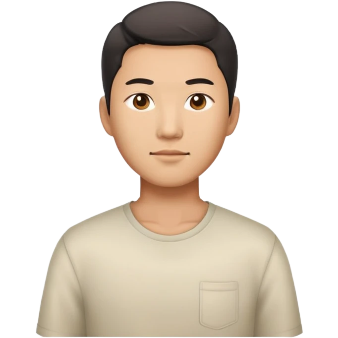 china men photorealistic standing emoji