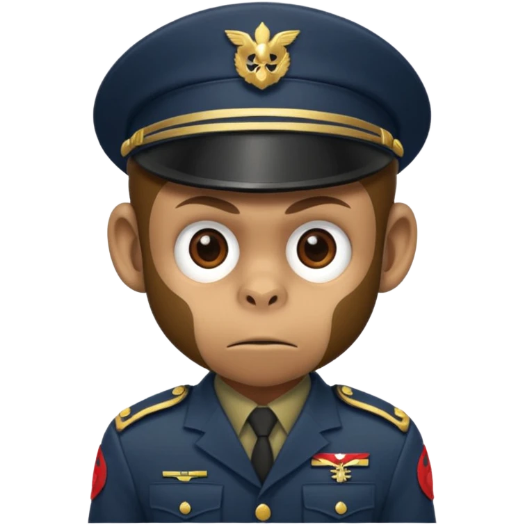 monkey soldier  emoji
