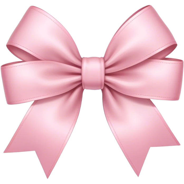 light pink ribbon bow emoji