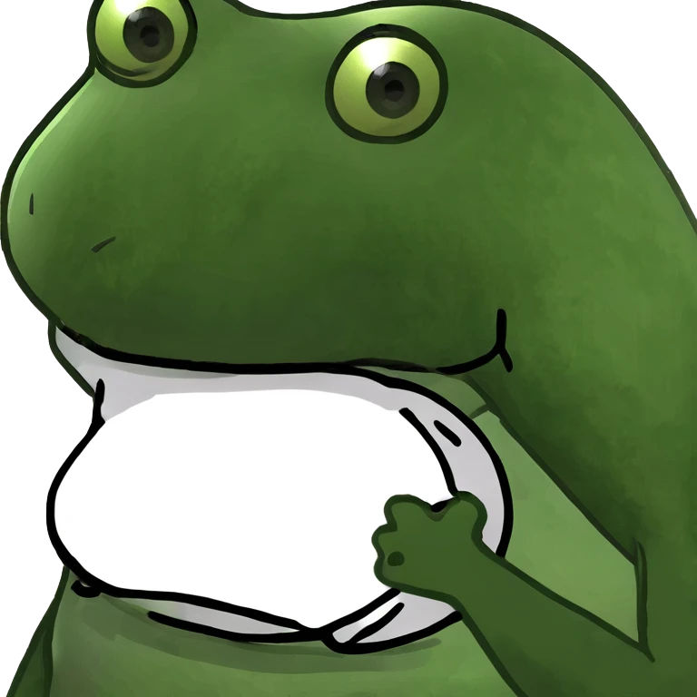 skull bufo frog meme style emoji