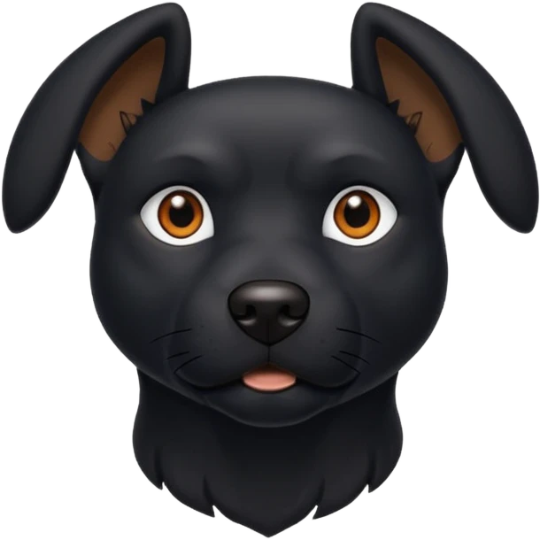 Black dog emoji