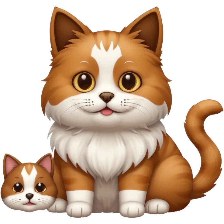 Cat and dog emoji