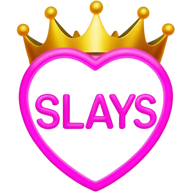 Light up sign that says slay queens  emoji