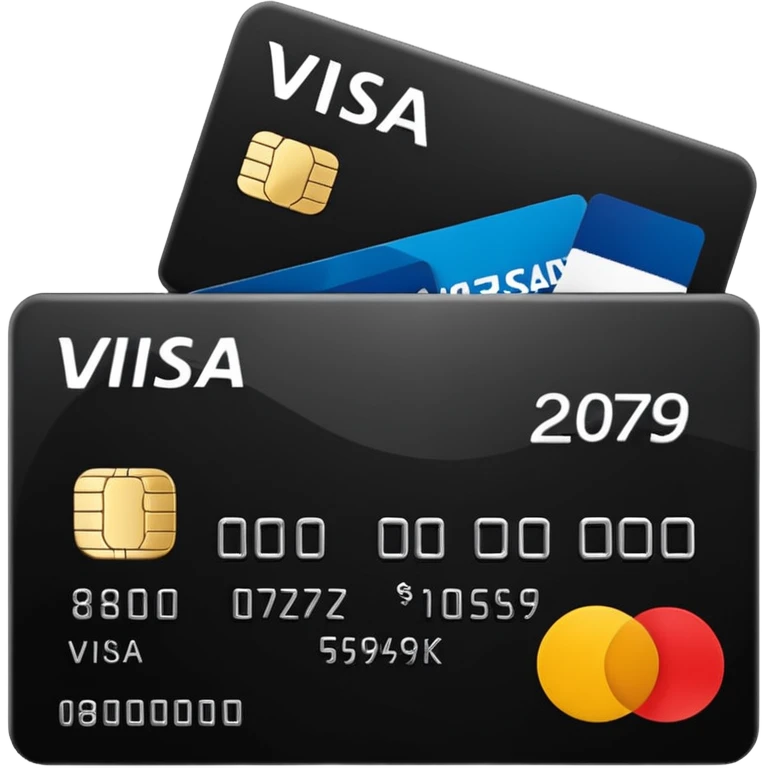 create a black bank card, which called Monobank, visa minalism 3d style emoji