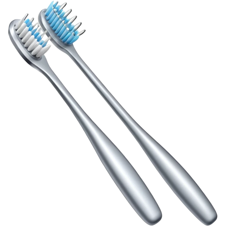 Toothbrush where the bristles are replaced with a metal needle. emoji