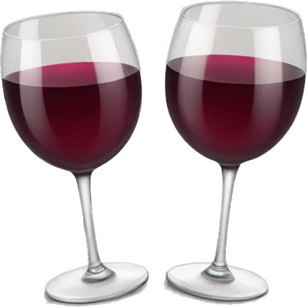 Wine glasses cheers emoji