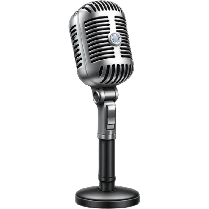 microfono da interivistatore emoji