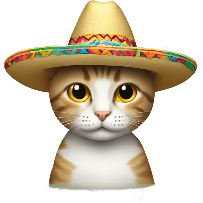 Cat with a sombrero  emoji