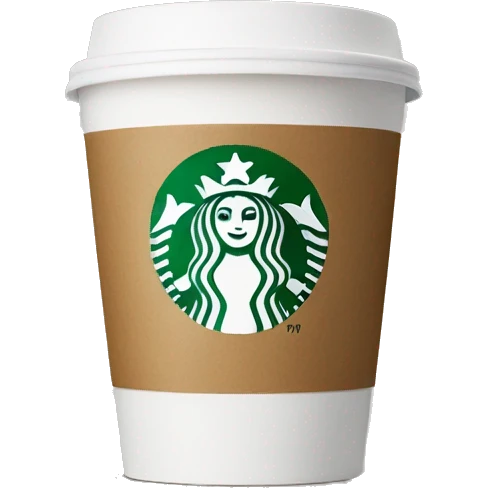 Starbucks coffee cup emoji