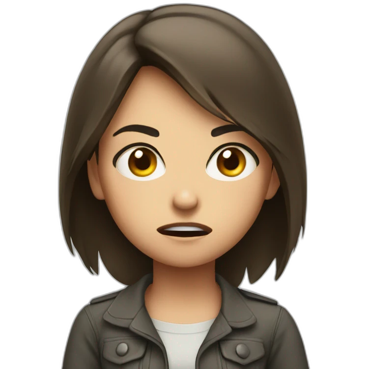 angry gril emoji