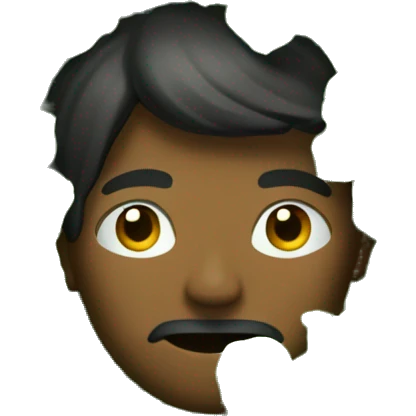 A man hiding in a bush emoji