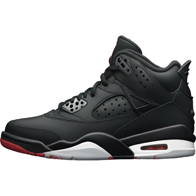 Nike Jordan full black shoes emoji