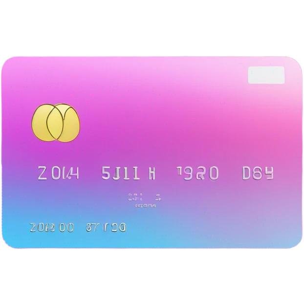 Vaporwave color themed credit card emoji emoji