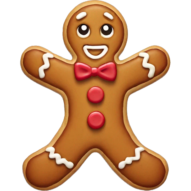 Gingerbread man cookie  emoji