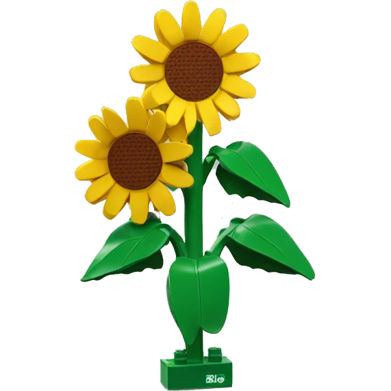 Lego sunflowers emoji
