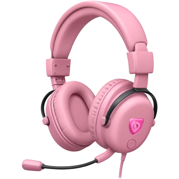 baby pink gaming headset emoji