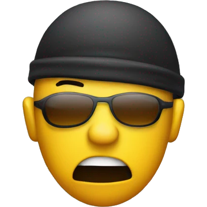 Robber emoji with big butt emoji