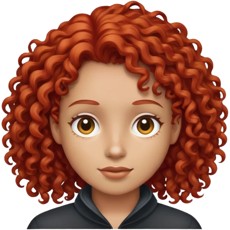 Red curlys hair emoji