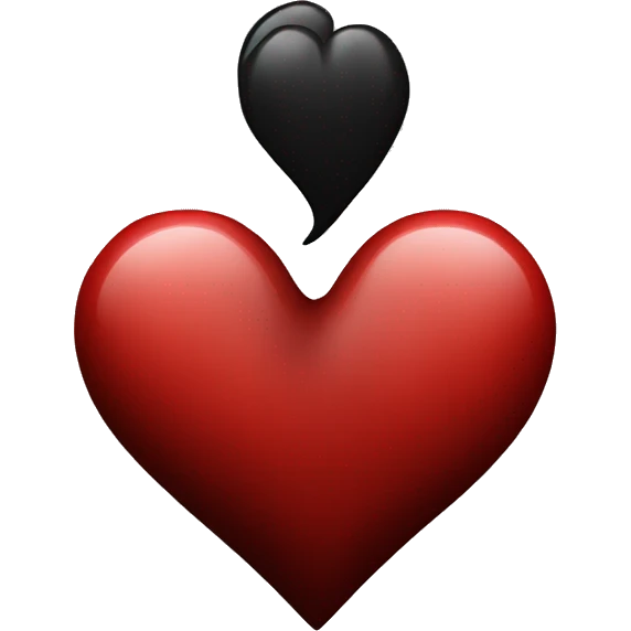 Red black heart emoji