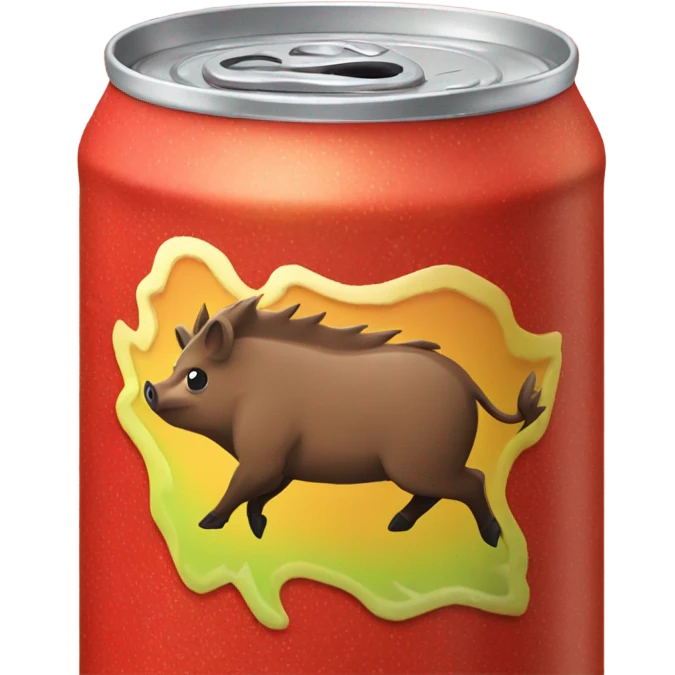 Baked Apple boar Energy Drink can  emoji