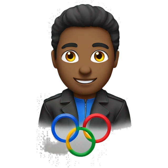 my google profile picture with olympic rings emoji
