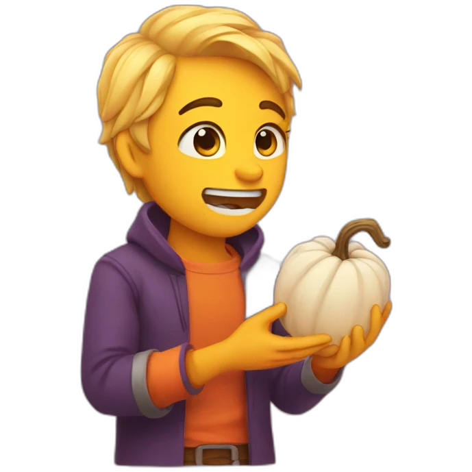 😭+🎃 emoji