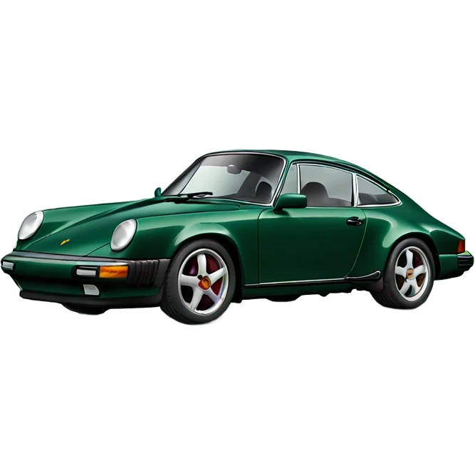 dark green porsche 911 emoji