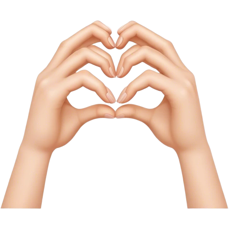 Heart hands emoji