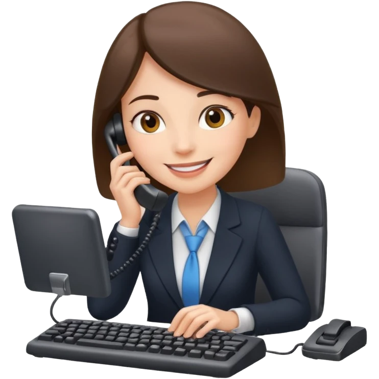 Administrative Assistant Typing And Answering Phones emoji