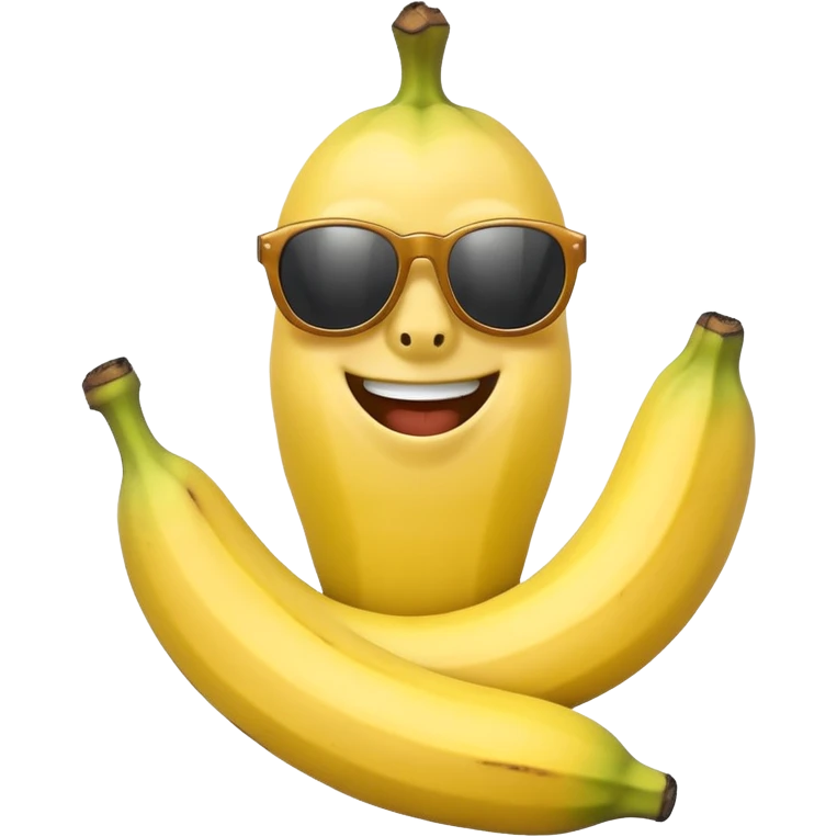 Banana wearing sunglasses smiling emoji