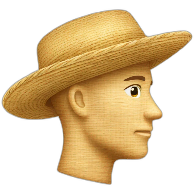 Chapeau de paille emoji