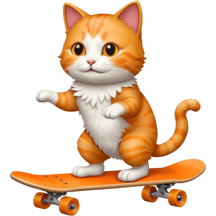 cat riding a skateboard  emoji