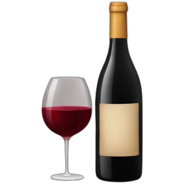 Bouteille de vin rouge emoji