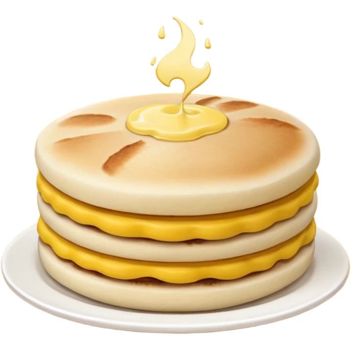 party table decorated all over with colombian arepas,  emoji