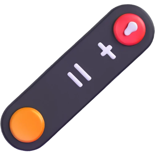 Shiny clicker button with cursor for Roblox game emoji
