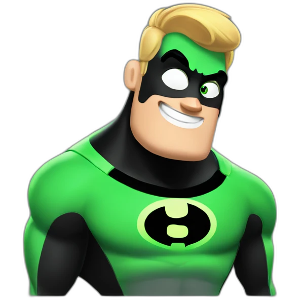 green mr incredible emoji