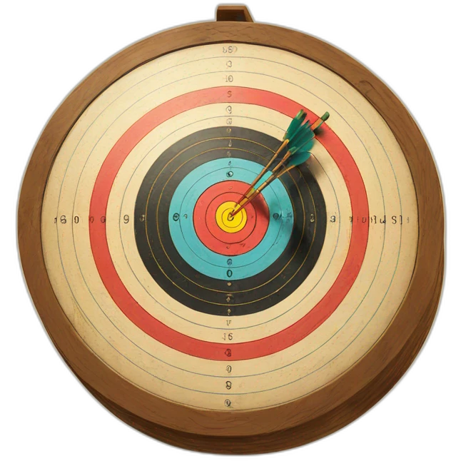 vintage archery target emoji