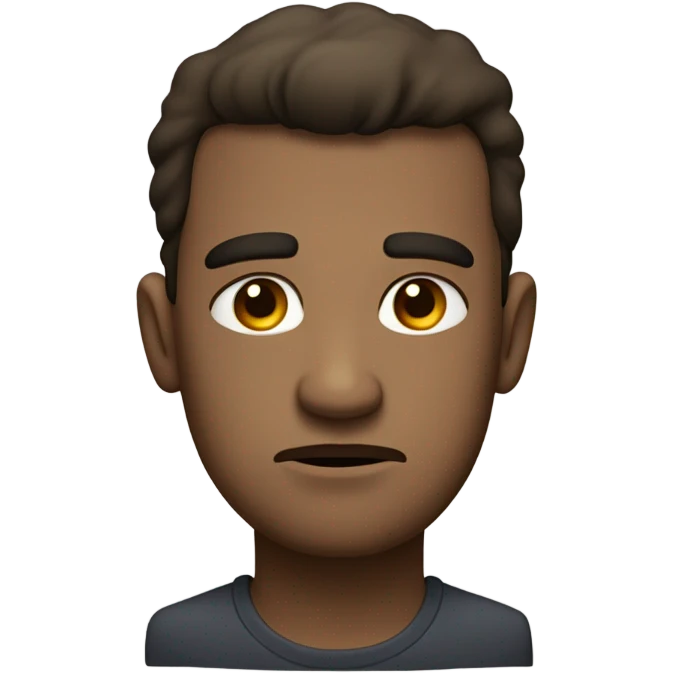Annoyed man emoji