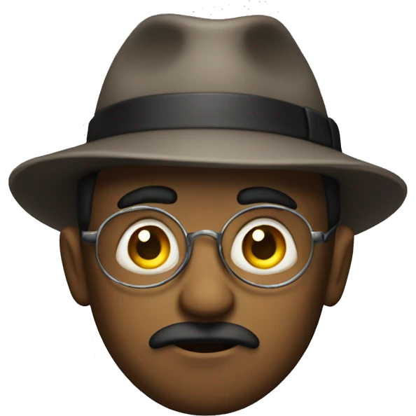 Detective con una lupa emoji