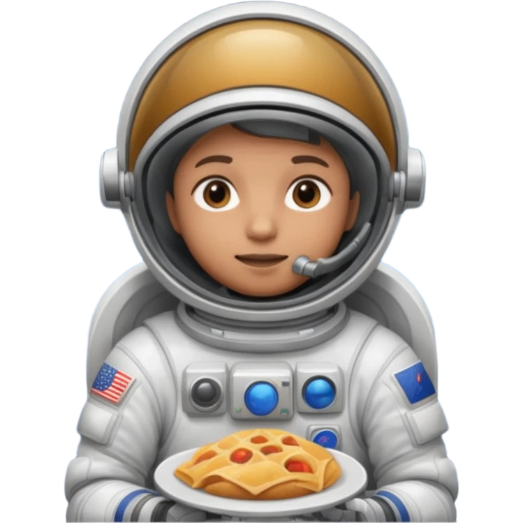 astronaut eating food emoji