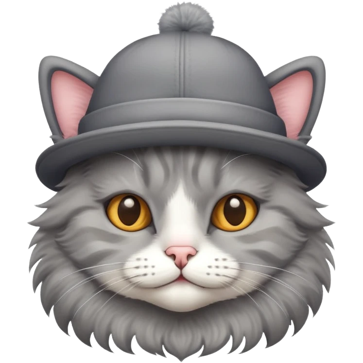 Cat wearing a hat emoji