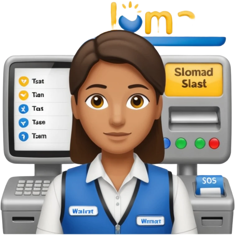 Walmart cashier emoji